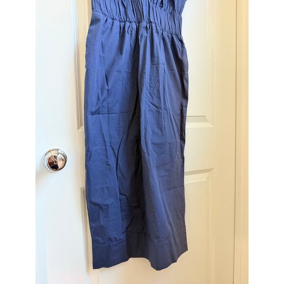 MISA‎ Los Angeles Claudine Dress Midnight Blue Poplin XS Casual Vacation - Picture 8 of 10